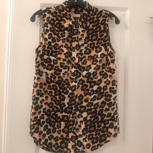 Equipment Femme Cheetah/Leopard Print Top
